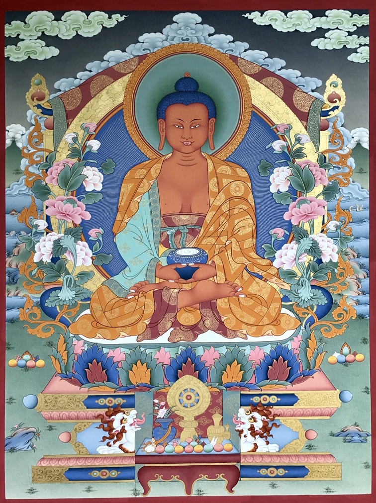 《阿弥陀佛》《千手观音》《释迦摩尼佛十二行画传》《莲花生大师