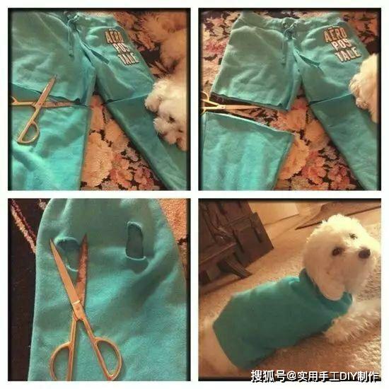 下面几款衣服教程分享大家了~ 旧衣服改造狗狗衣服 第一款 随手整理