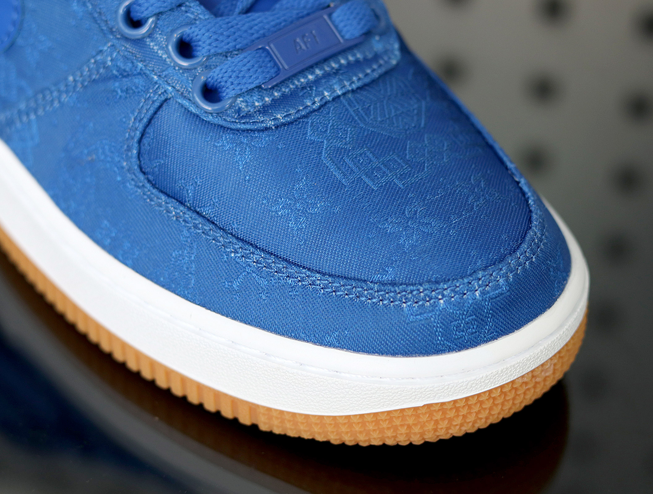 clot x nike air force 1 空军一号 蓝丝绸