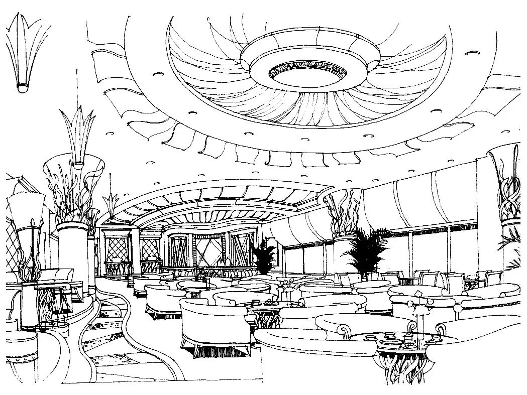 餐厅手绘效果图_1539416 – 设计本装修效果图