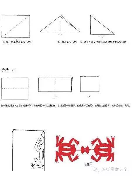 剪纸初级教程------折叠剪纸技法