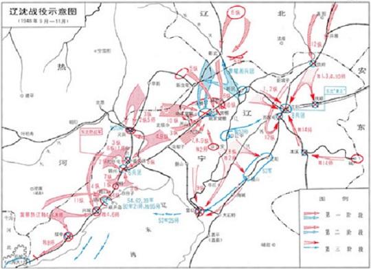 经黑山,大虎山东南向台安,大洼方向转进;后面的撤退序列依次是新22师