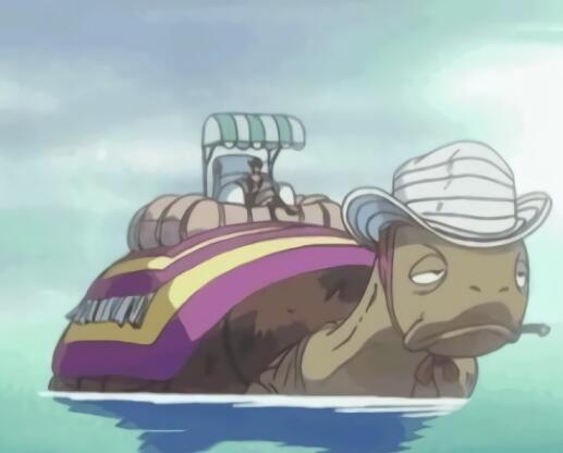 海贼王：最奇葩的4种海上交通工具，艾斯的最帅，黄猿最夸张！_大将