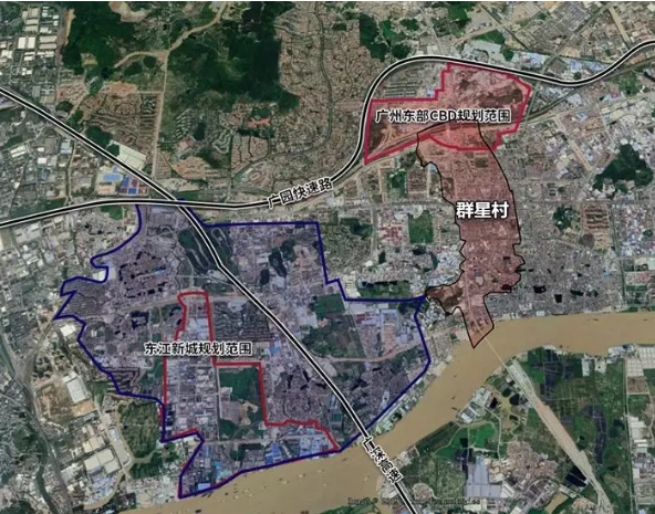 新塘群星片区定位现代商贸中心,规划居住9.5
