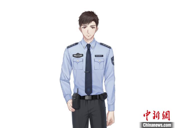 动漫警察形象"杭警官.警方 供图