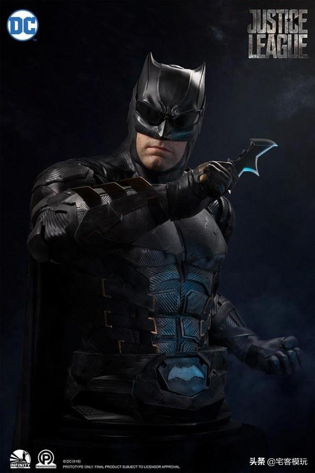 模玩资讯：开天工作室《正义联盟》蝙蝠侠1：1半身胸像_Batman