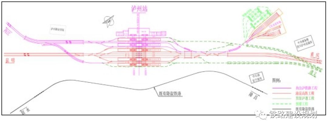 渝昆高铁"高县站"平面设计图曝光!设站台2座,发线4条!