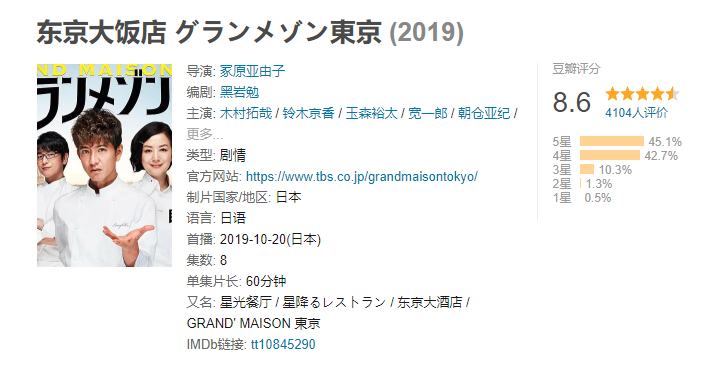 《东京大饭店》值得本季日剧最佳_尾花