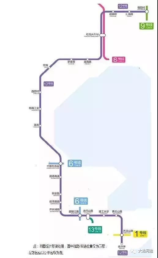 胶州还有这三条地铁附路线图地铁8号线新进展