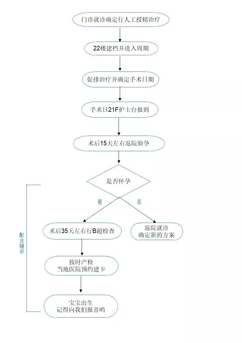 人工授精流程图必须的!