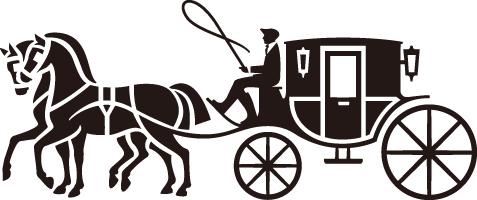 的马车标志和取自品牌名称的首字母"c"为元素的老花是coach的经典标志