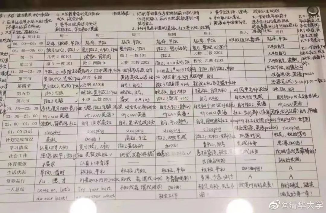 清华学霸作息表引争议！熬夜学习到底可不可行？