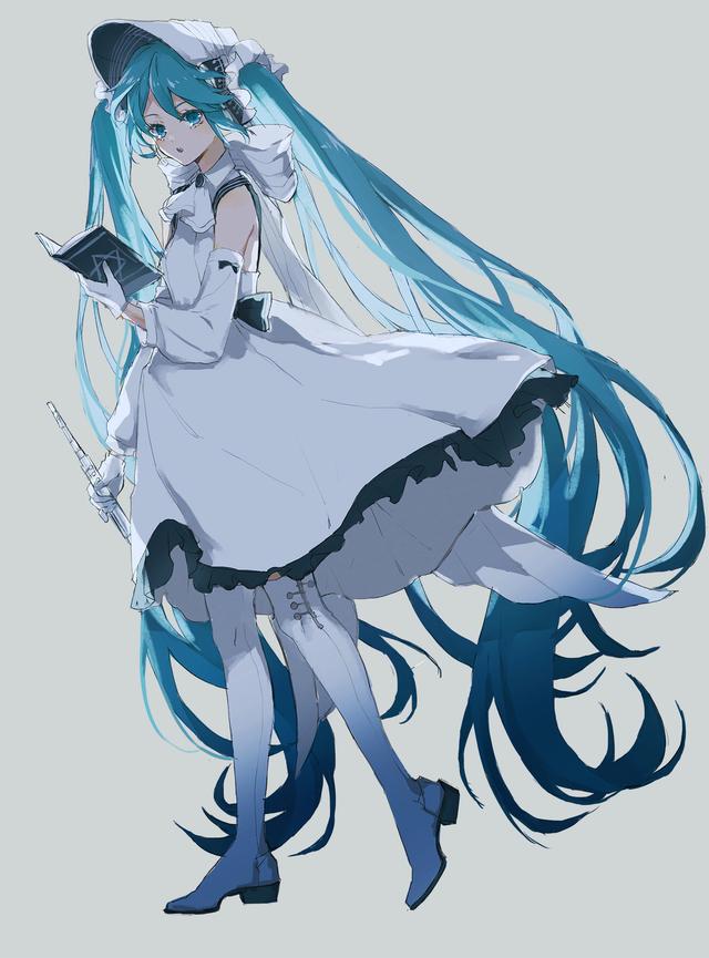 一组画面唯美的初音未来同人插画欣赏!造型相当漂亮的