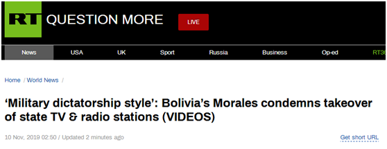 暴徒逼记者离开办公室、将电台负责人绑树上……玻利维亚总统怒斥：独裁！怯懦！
