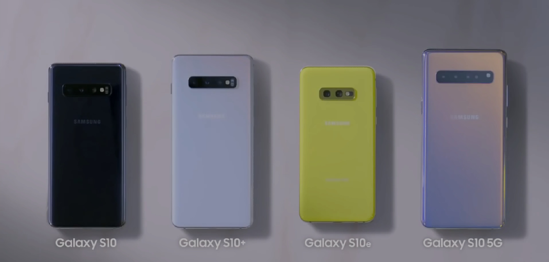 三星之前发布了4款galaxy s10手机.