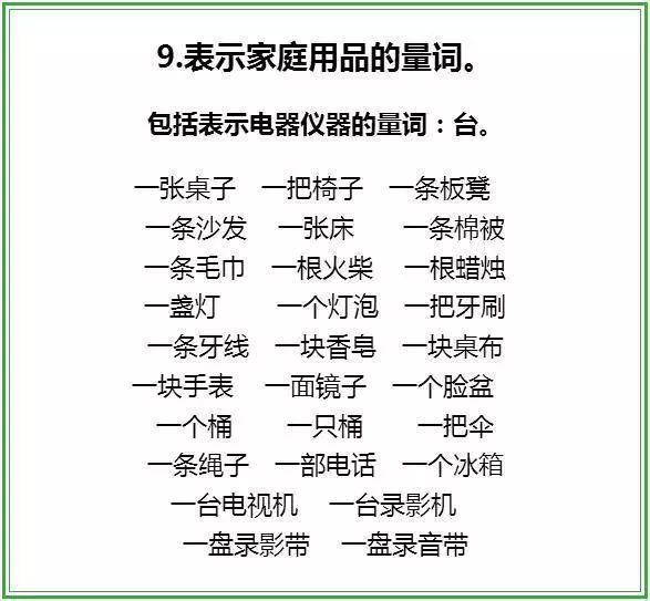 一年级量词专题知识，帮孩子搞定“头疼”问题！快收藏