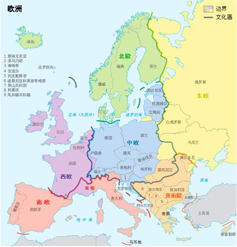 地图看世界;东欧为何不如西欧发达?