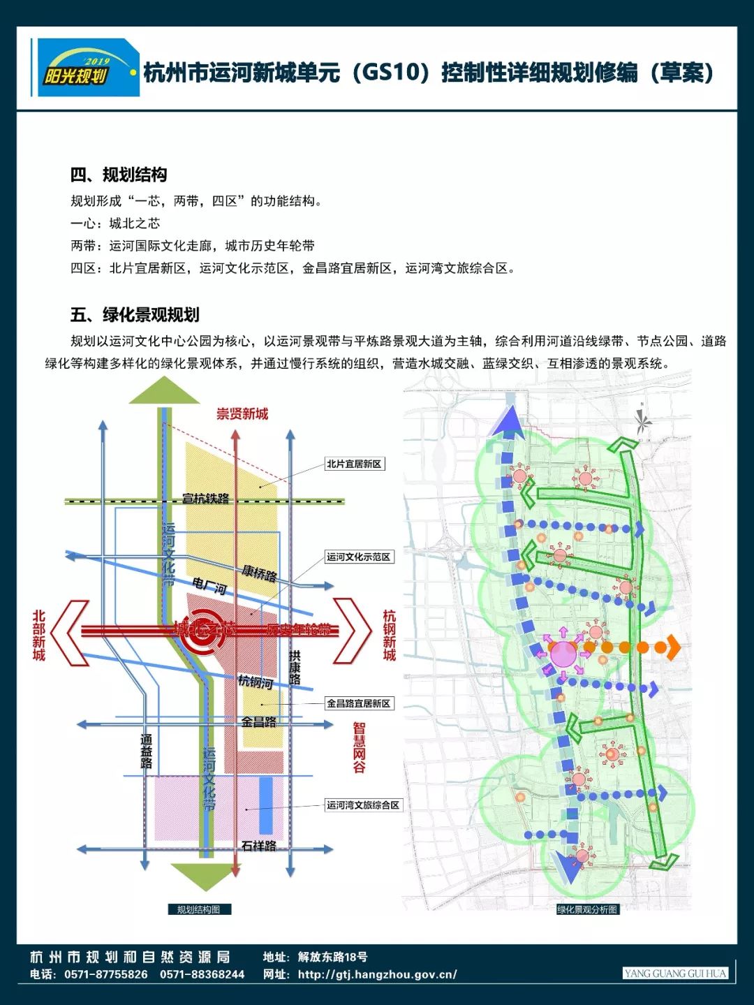 【规划公示】杭州市运河新城单元(gs10)控制性详细规划修编(草案)