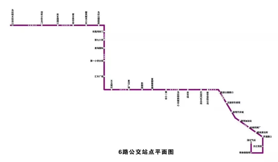 关于乌拉特前旗公交车试运行的公告