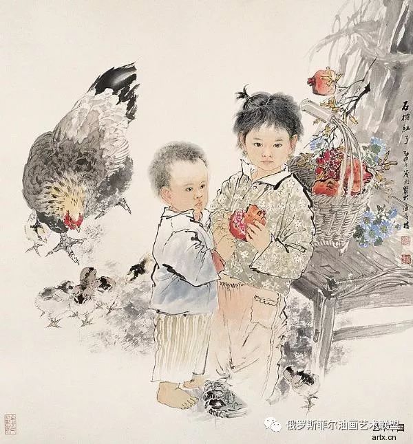 水墨意趣中国画家王茂飞水墨人物画作品欣赏