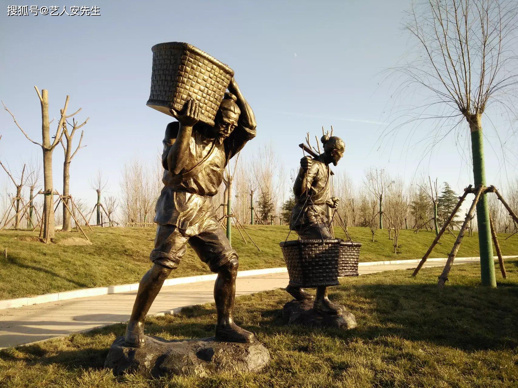 农耕文化雕塑—农民在农业生产中形成的一种风俗文化
