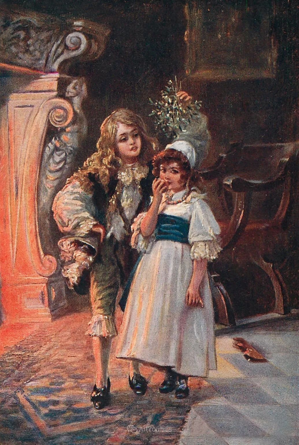 人物肖像——英国画家davidsonknowles(1854-1901)