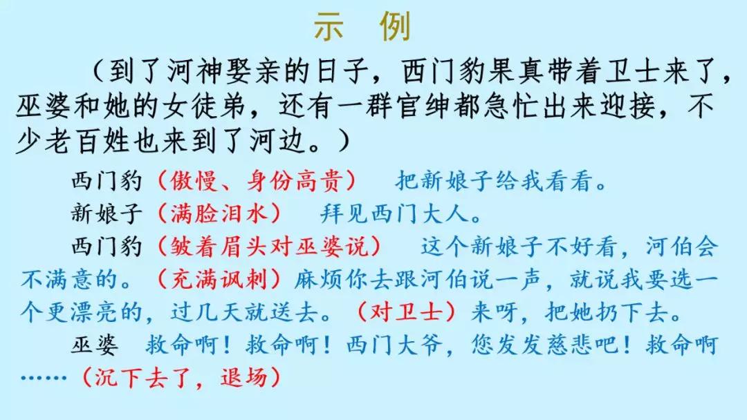 部编版四年级上册第26课《西门豹治邺》图文讲解
