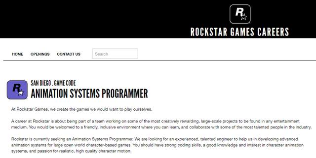 R星为次世代大型开放世界游戏招人《GTA6》或许真的在做了