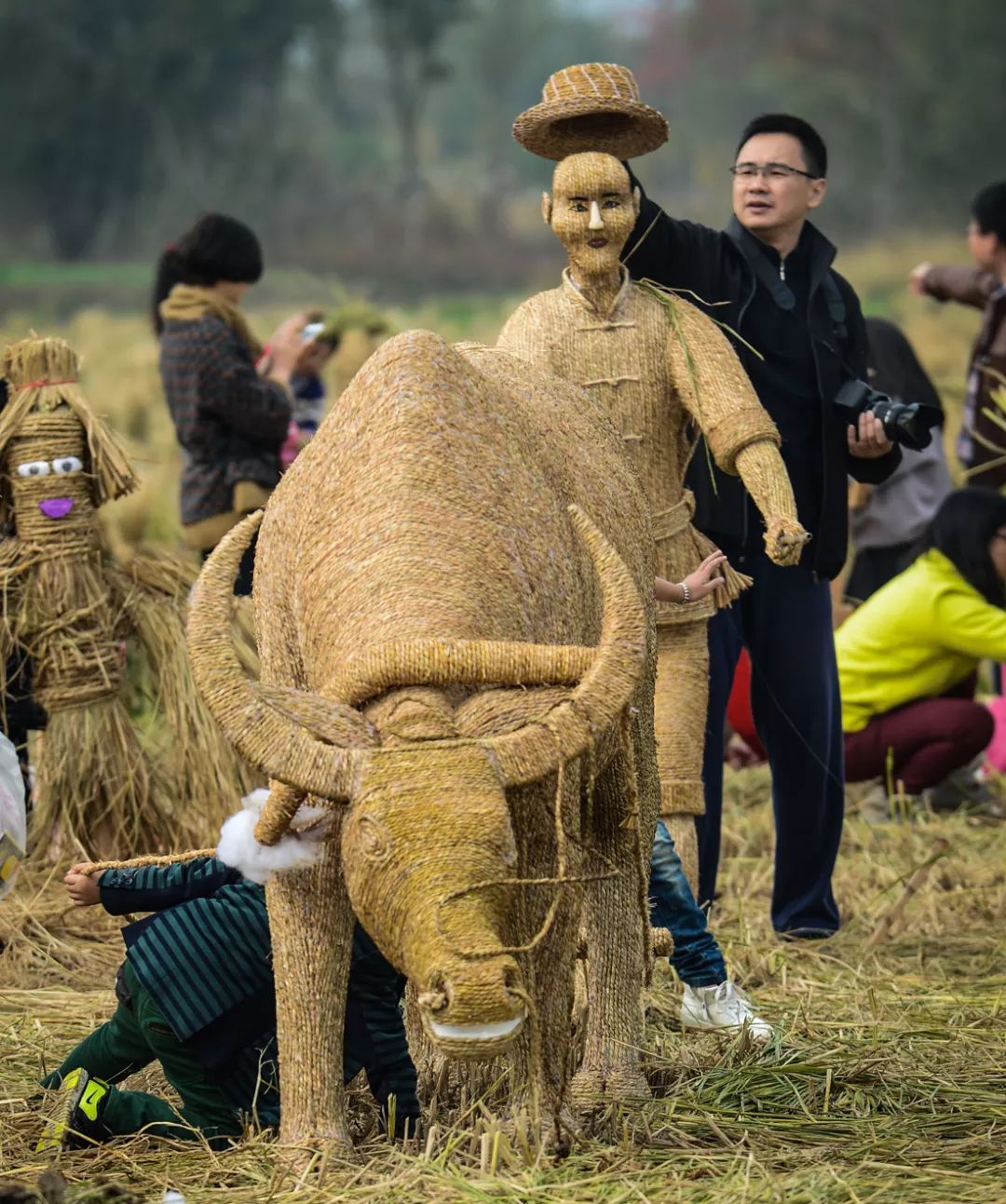 图影稻草人嘉年华,等你来"稻"田寻童趣!