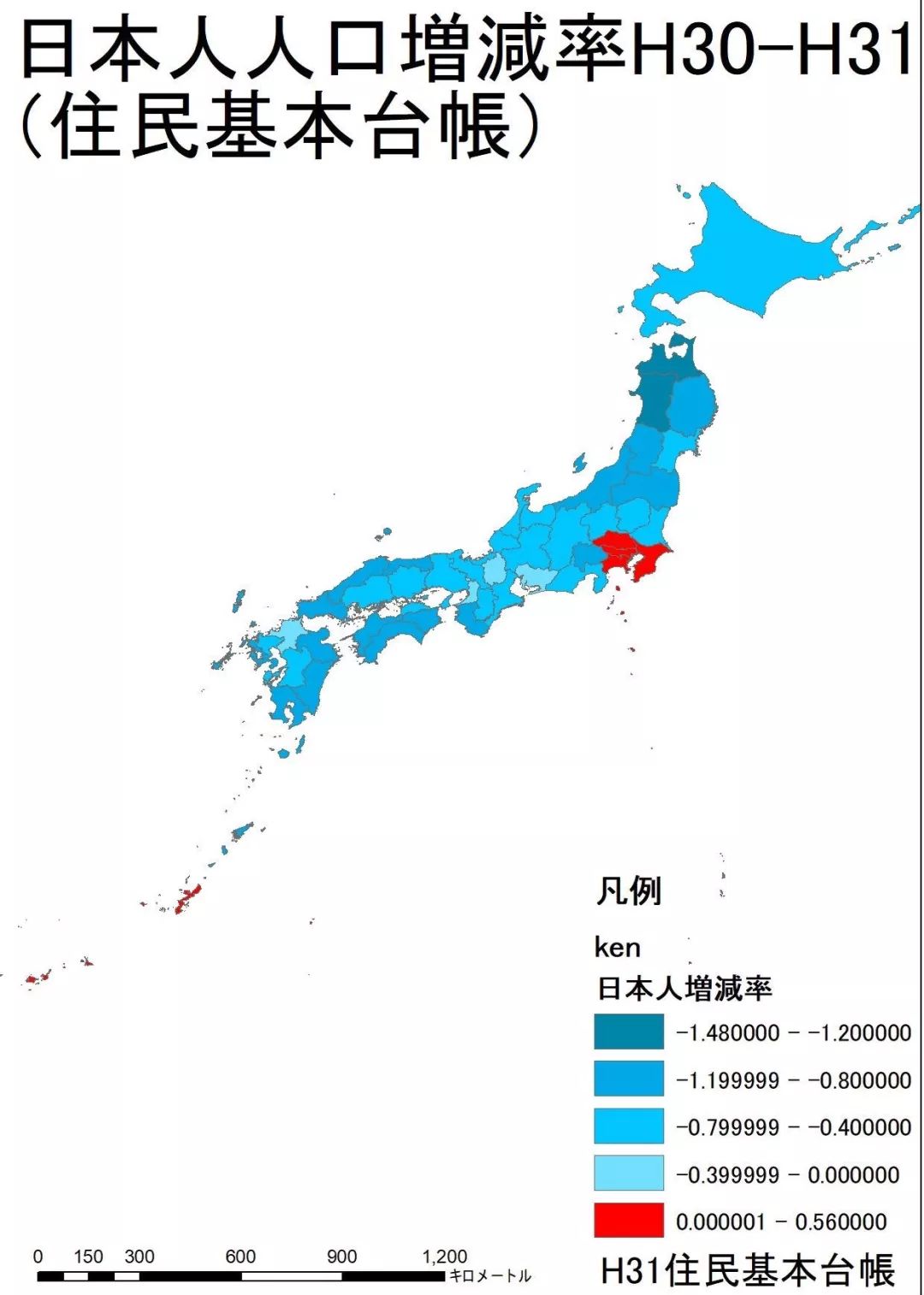 日本人口和地_日本城市和人口分布图