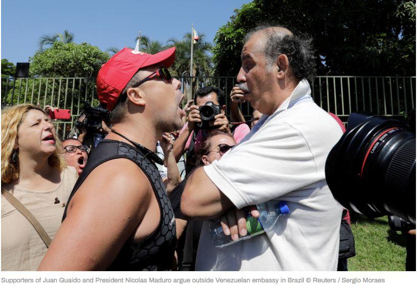 瓜伊多支持者冲入委内瑞拉驻巴西大使馆,宣布