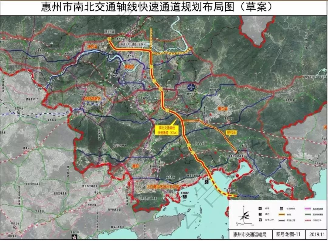 惠州"丰"字交通总规划出炉,石湾也在其中.