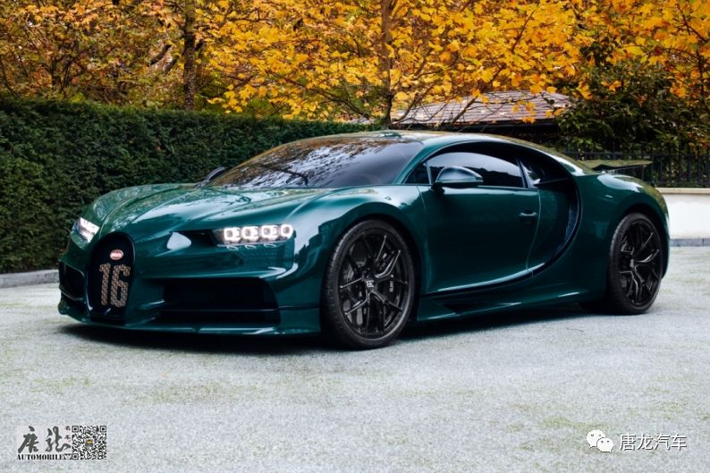 难得一见,英国赛车绿配色!2019 bugatti chiron sport