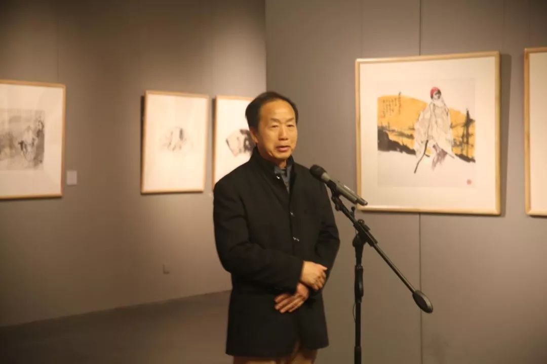 中国美协理事,湖南省美术家协会主席朱训德致辞