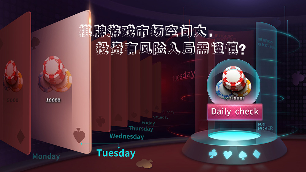 棋牌游戏市场空间大,投资有风险入局需谨慎!