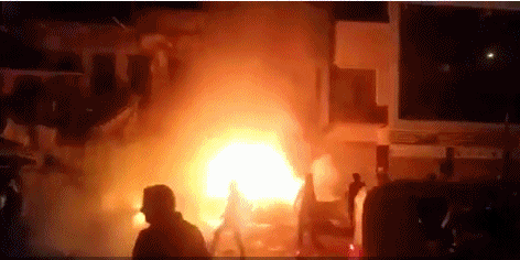 巴格达解放广场附近发生汽车炸弹爆炸事件致1死4伤
