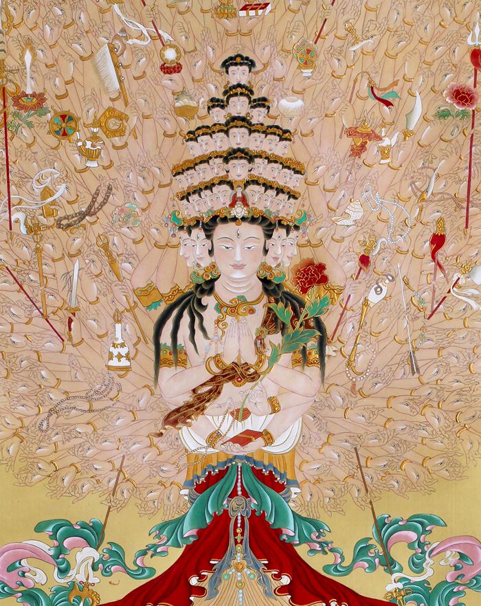 “即心即佛——姜雪雁佛菩萨圣象画展”在北京1+1艺术中心开幕