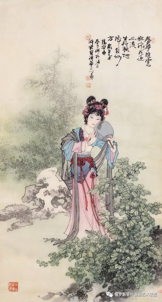 中国画家华三川人物仕女画作品欣赏_搜狐网 中国画家华三川人物仕女画作品欣赏_搜狐网