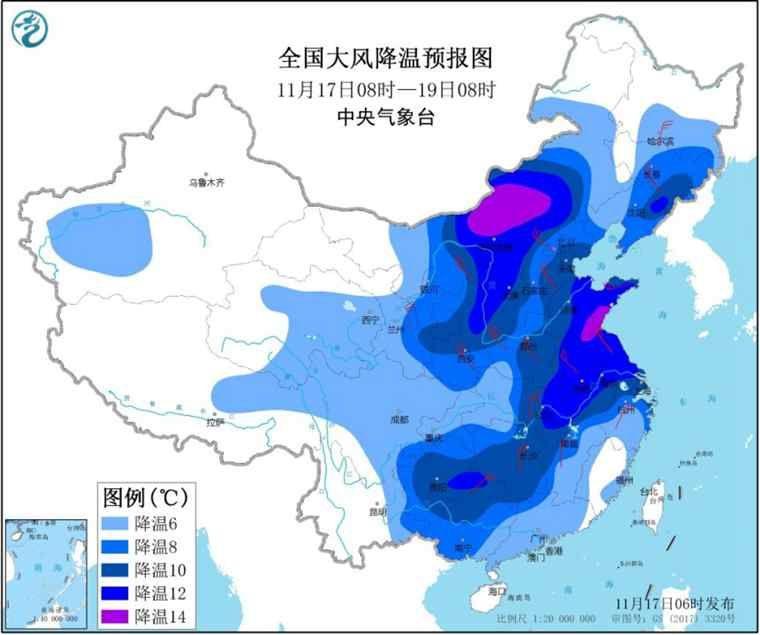 我国三分之二国土气温或创新低东北有大到暴雪