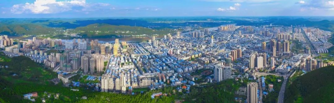 射洪市全景图 王兵摄今天是一个值得射洪人民铭记的日子,射洪撤县设市