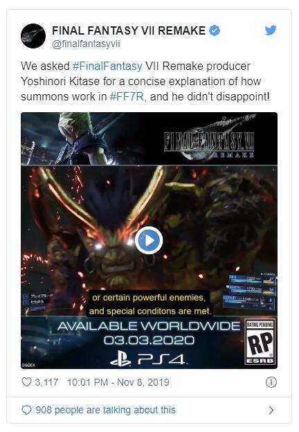 《最終幻想7：重制版》開發者解釋遊戲深度設計 遊戲 第3張