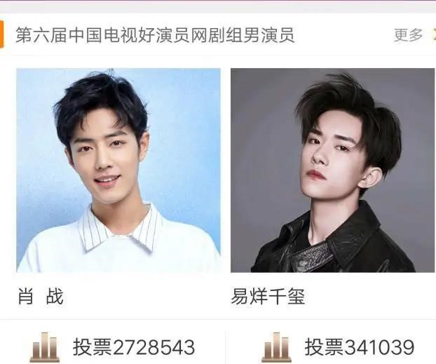中国电视好演员投票,《陈情令》大获全胜,肖战成功吸粉!