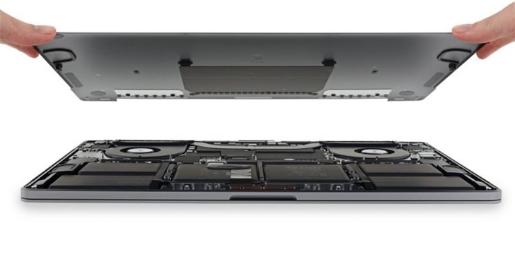 iFixit把16英寸苹果MacBookPro全拆了：可修复性仅打1分