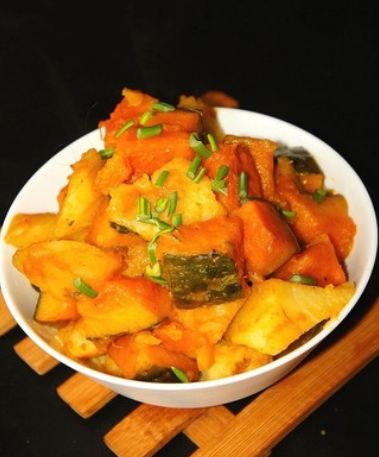 南瓜炖豆腐