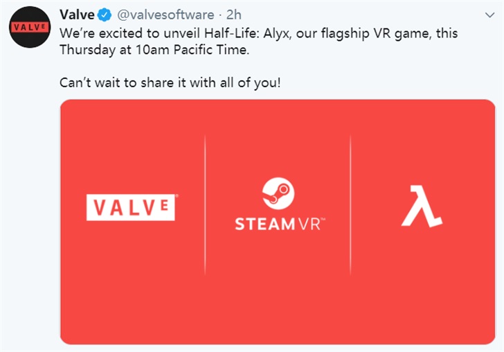 V社旗舰VR新作《半条命：Alyx》正式官宣！本周五释出更多情报_游戏