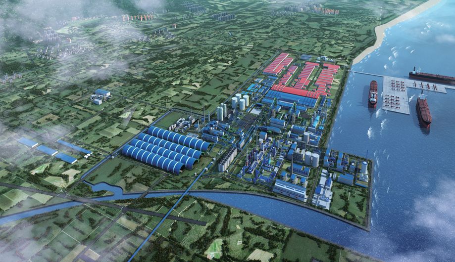山钢集团日照钢铁精品基地一号5100 立方米高炉工程是根据国家产业