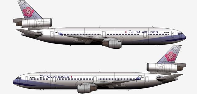"中华航空公司"运营从1992年起开始两架md11客机,分别编号为b-150和b