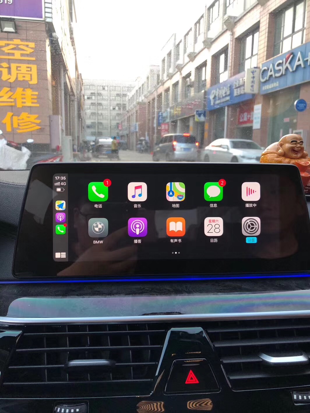 宝马5系全屏carplay分享