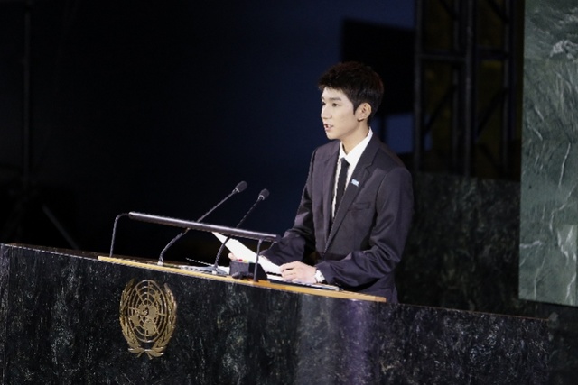 王源刷屏了，数数那些在联合国发言的中国明星