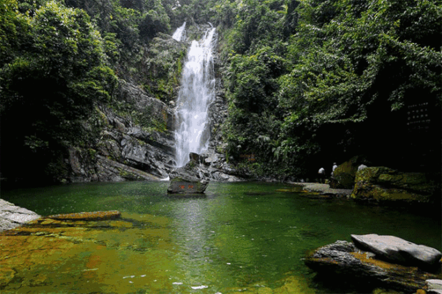 峡是一个 以自然生态景观为主的旅游区 景区里面就是一个大型的瀑布